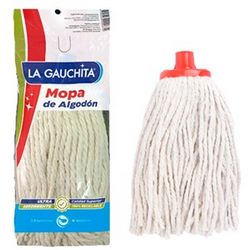 Mopa blanca de algodón